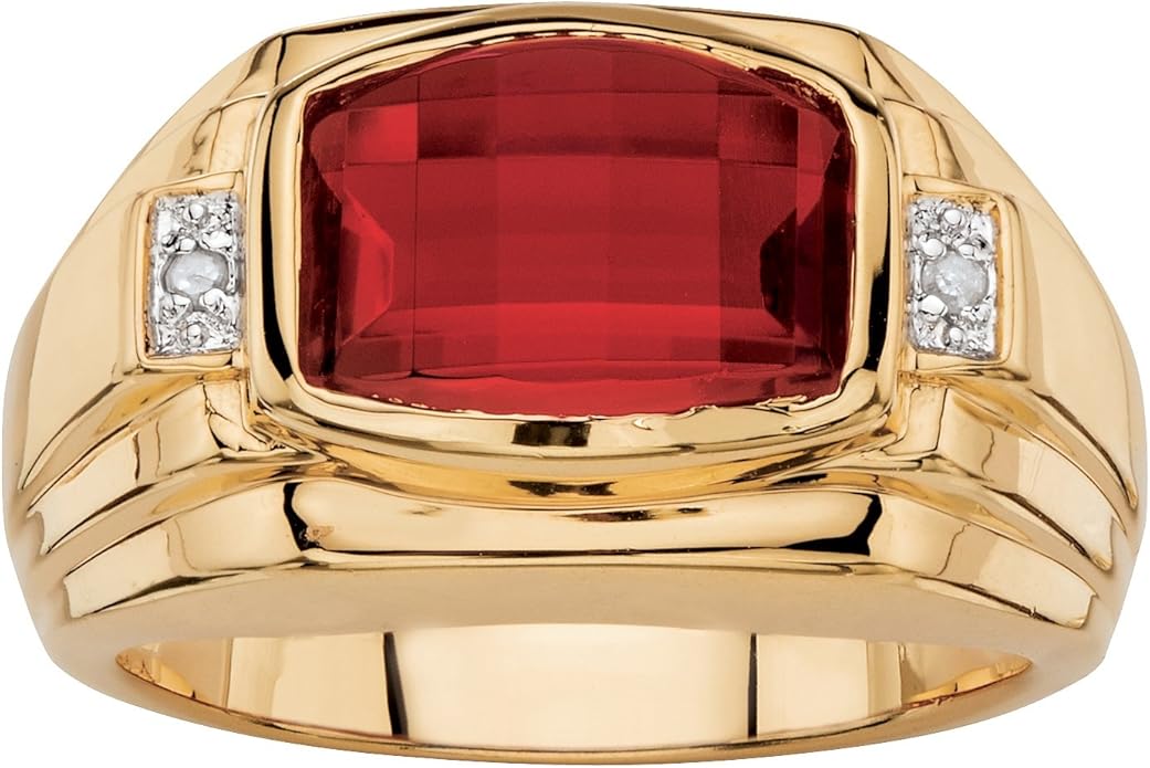 Palm Beach Jewelry Simulated Ruby Ring