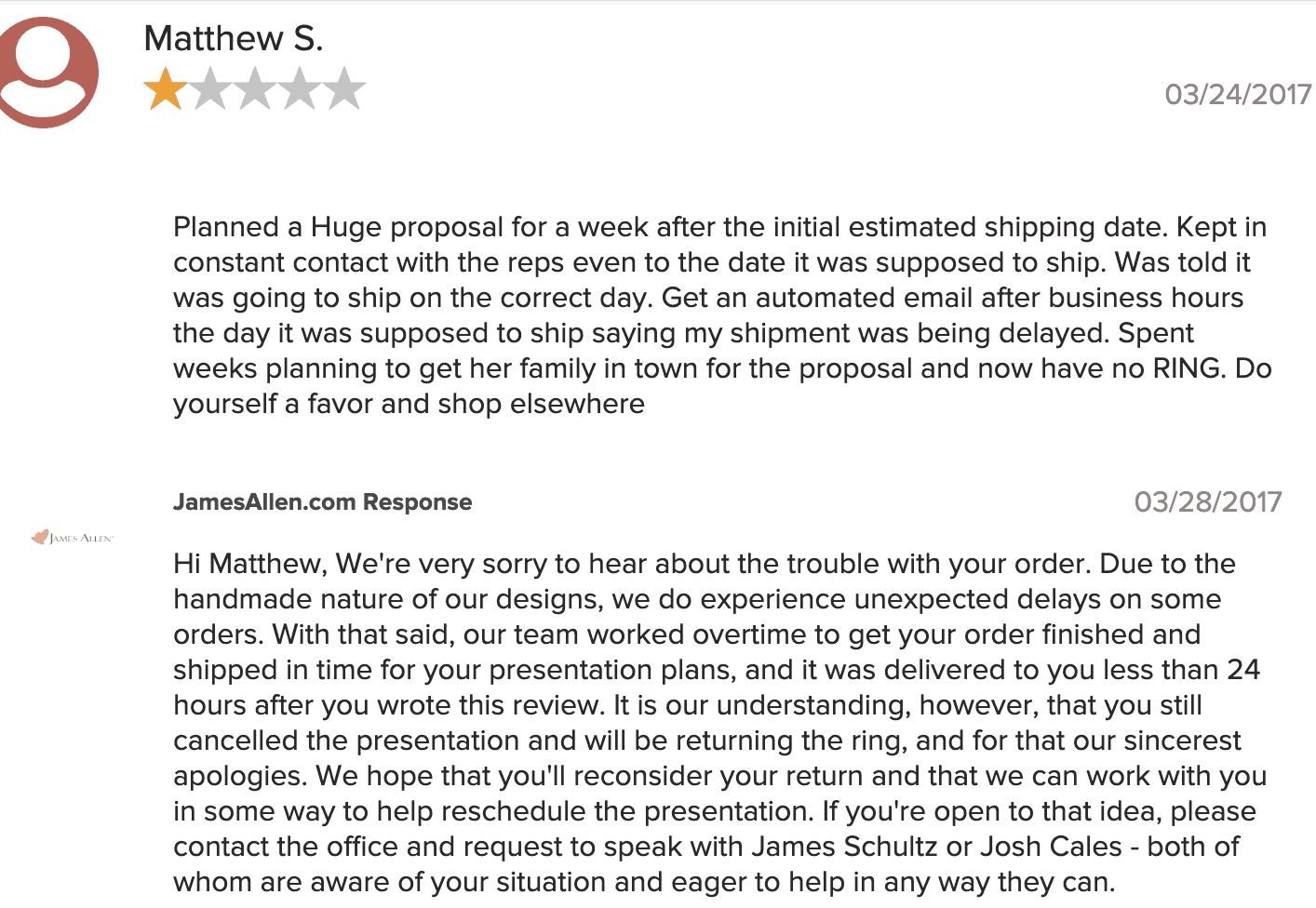 James Allen review