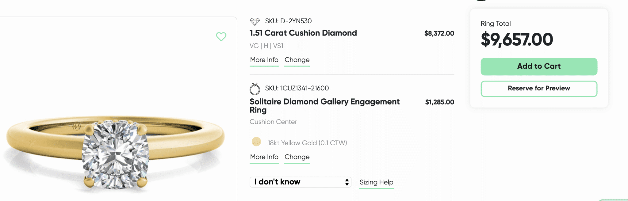 Ritani gold ring