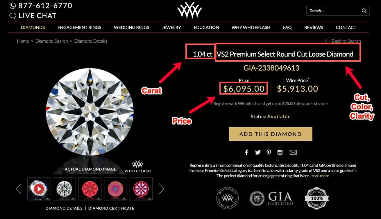 whiteflash pricing