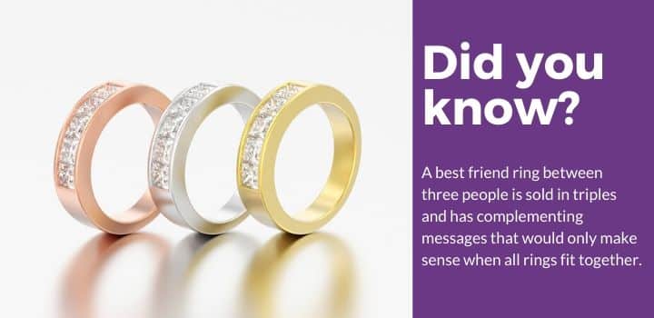 Best Friend Rings For 3 Facts