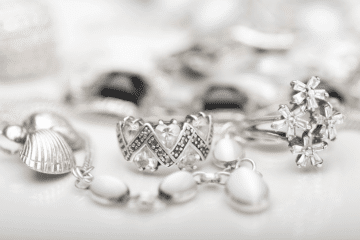 Sterling silver used in jewelry