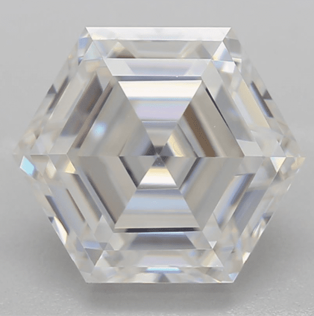 Hexagon moissanite